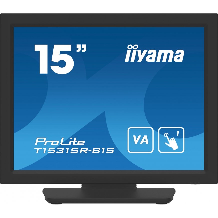 iiyama T1531SR-B1S POS monitors 38,1 cm (15") 1024 x 768 pikseļi XGA Skārienjūtīgais ekrāns