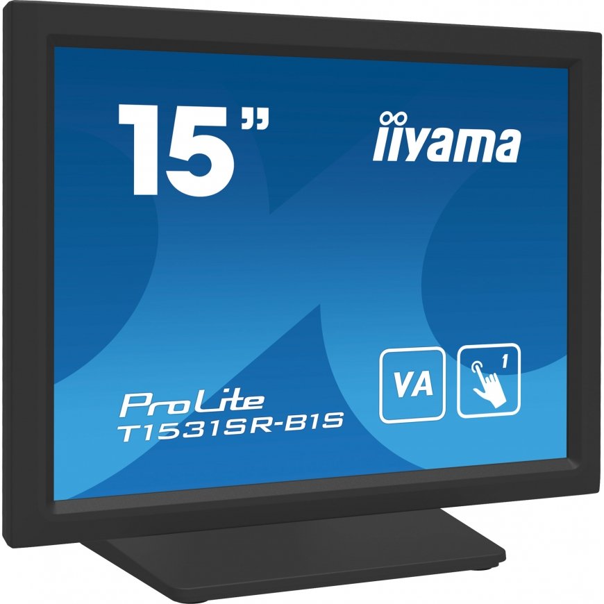 iiyama T1531SR-B1S POS monitorius 38,1 cm (15") 1024 x 768 pikseliai XGA Lietimui jautrus ekranas – 2