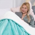 AmeliaHome Pledas SHLEEPY, 70X150 cm, spalva: turkio AmeliaHome Pledas SHLEEPY, 70X150 cm, spalva: turkio