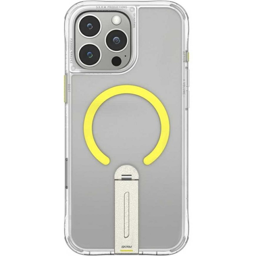 Skinarma Helix for Apple iPhone 16 Pro Max Magnetic Charging 360 Rotating Stand phone case transparent – 2
