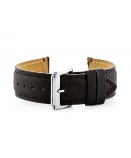 Pacific W89 dark brown leather watch strap - 22mm