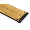 Pacific W89 dark brown leather watch strap - 22mm Pacific W89 dark brown leather watch strap - 22mm
