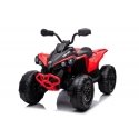 Lean Cars Vienvietis vaikiškas elektromobilis Quad, raudonas Lean Cars Vienvietis vaikiškas elektromobilis Quad, raudonas