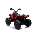 Lean Cars Vienvietis vaikiškas elektromobilis Quad, raudonas Lean Cars Vienvietis vaikiškas elektromobilis Quad, raudonas