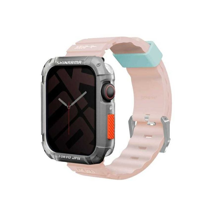 Skinarma rannekoru Shokku Apple Watch 45/44/42mm pinkki