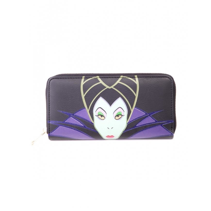 Disney Maleficient 2 - Ladies Patched Zip Around Wallet Multi spalvos
