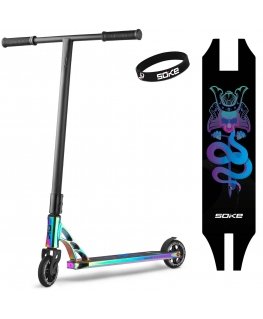 Stunt scooter Soke XTR, rainbow colors