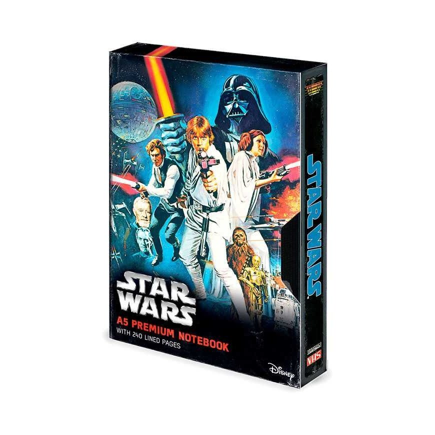 Pyramid Star Wars VHS premium A5 notebook – 2