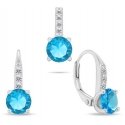 Brilio Silver Elegant silver set with zircons SET274WLB (pendant, dangle earrings) Brilio Silver Elegant silver set with zircons SET274WLB (pendant, dangle earrings)