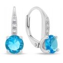 Brilio Silver Elegant silver set with zircons SET274WLB (pendant, dangle earrings) Brilio Silver Elegant silver set with zircons SET274WLB (pendant, dangle earrings)