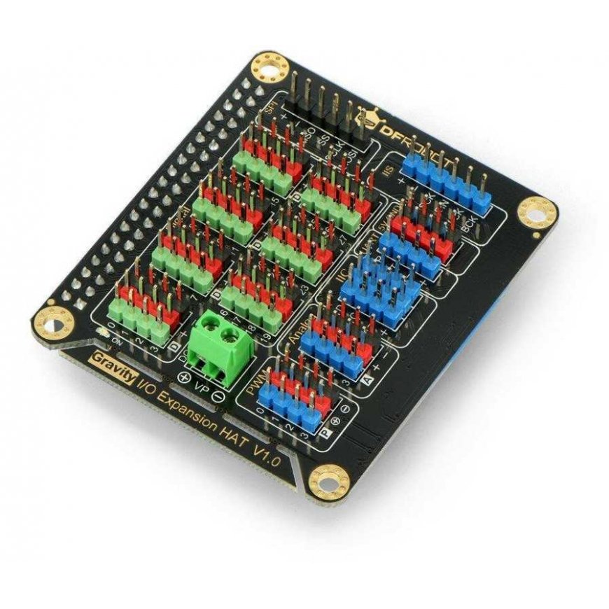 DFRobot DFR0566 IO Expansion HAT for Raspberry Pi 4B / 3B+ / 3B / 2B