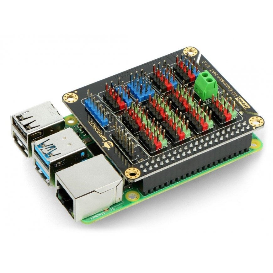 DFRobot DFR0566 IO -laajennushattu Raspberry Pi 4B / 3B+ / 3B / 2B – 2