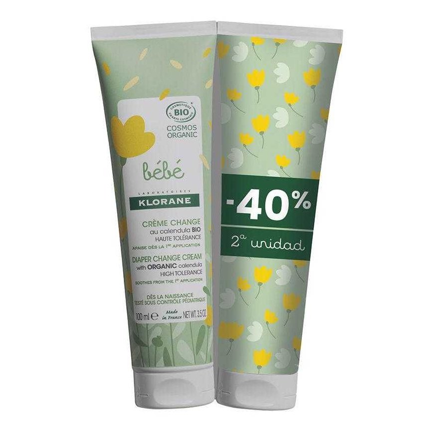 Klorane BÉBÉ BIO vaippavoidepakkaus 2 x 100 ml