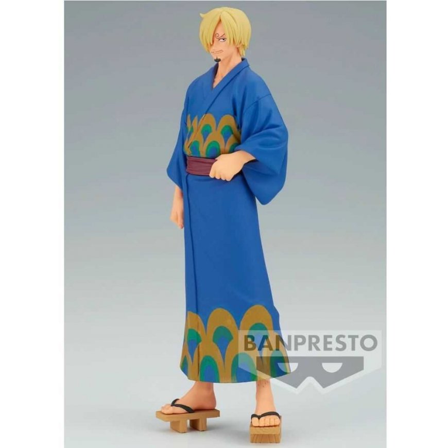Banpresto One Piece Grandline Series Wanokuni Yukata Silvers Sanji figure 17cm – 2