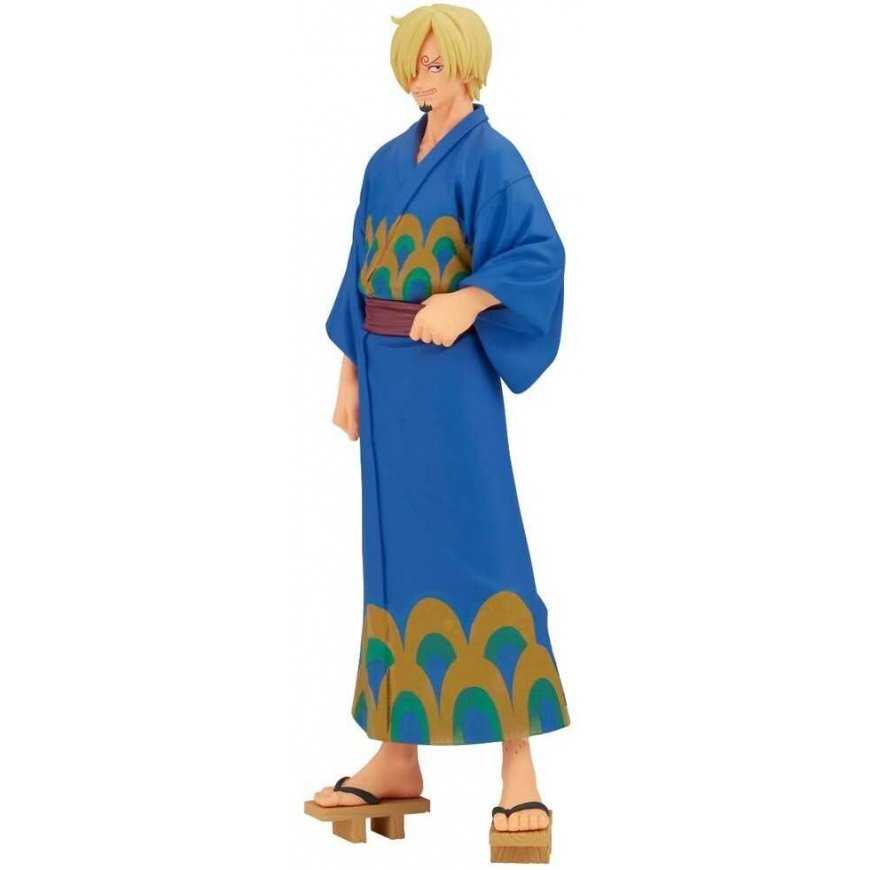 Banpresto One Piece Grandline Series Wanokuni Yukata Silvers Sanji figure 17cm – 3