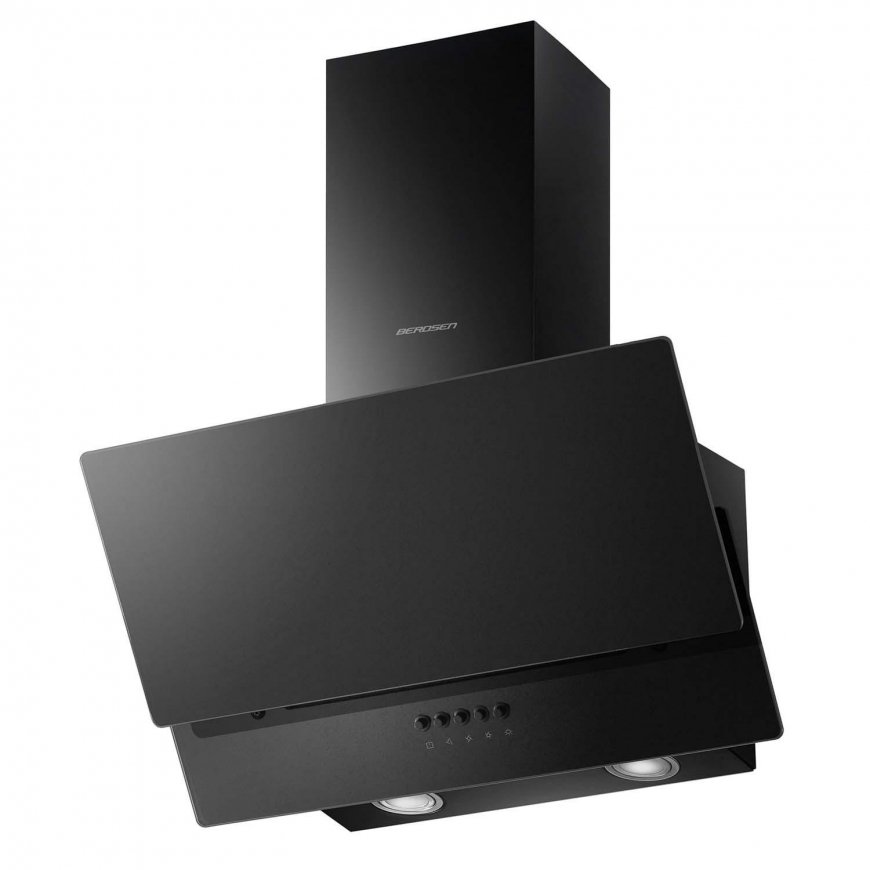Cooker hood 60 cm chimney hood Berdsen BT-211 black