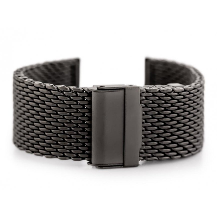 Pacific 12 bracelet – HQ mesh – matte graphite 26mm