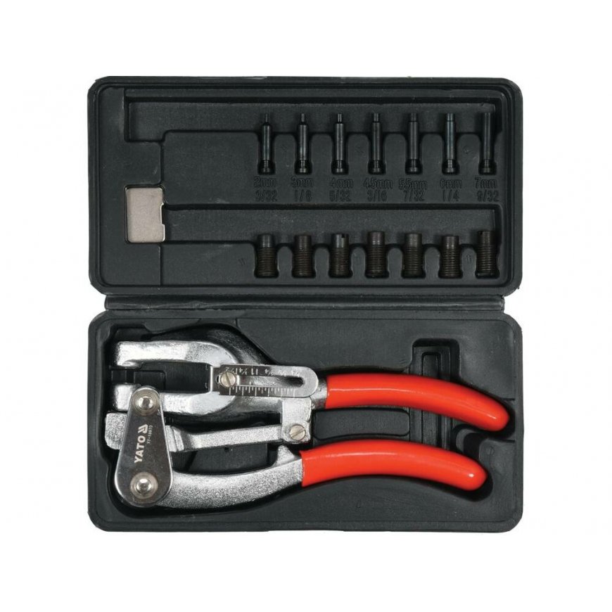 Yato YT-18973 perforators, naglu komplekts un