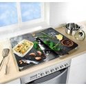 PIECES HERBS glass protective plates for stove - 2 pcs, WENKO