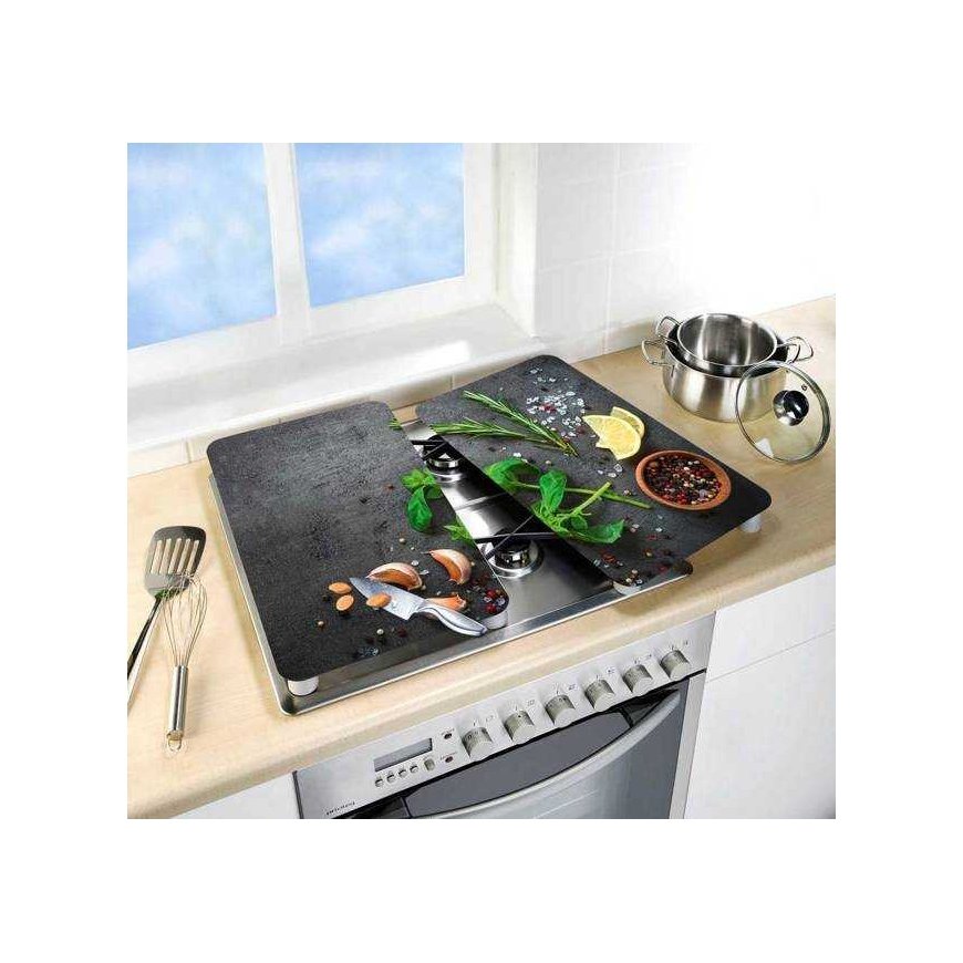 PIECES HERBS stiklinės apsauginės plokštės viryklei - 2 vnt, WENKO – 3