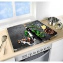 PIECES HERBS glass protective plates for stove - 2 pcs, WENKO