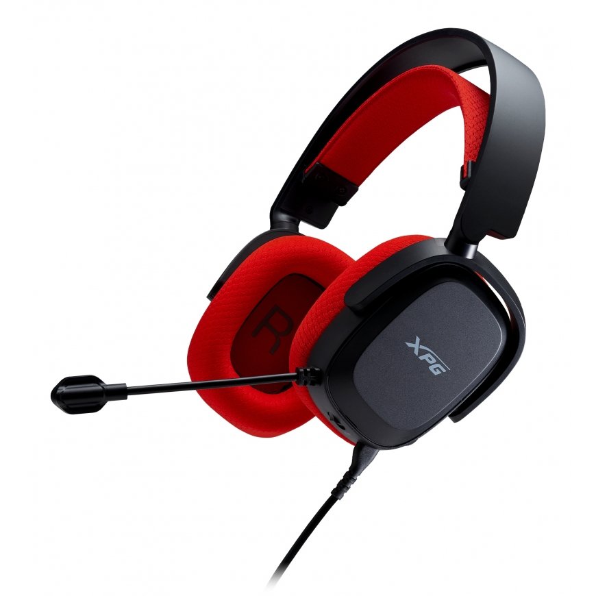 XPG PRECOG STUDIO Austiņas Vadu Speļu USB Veids-C Melns, Sarkans – 3