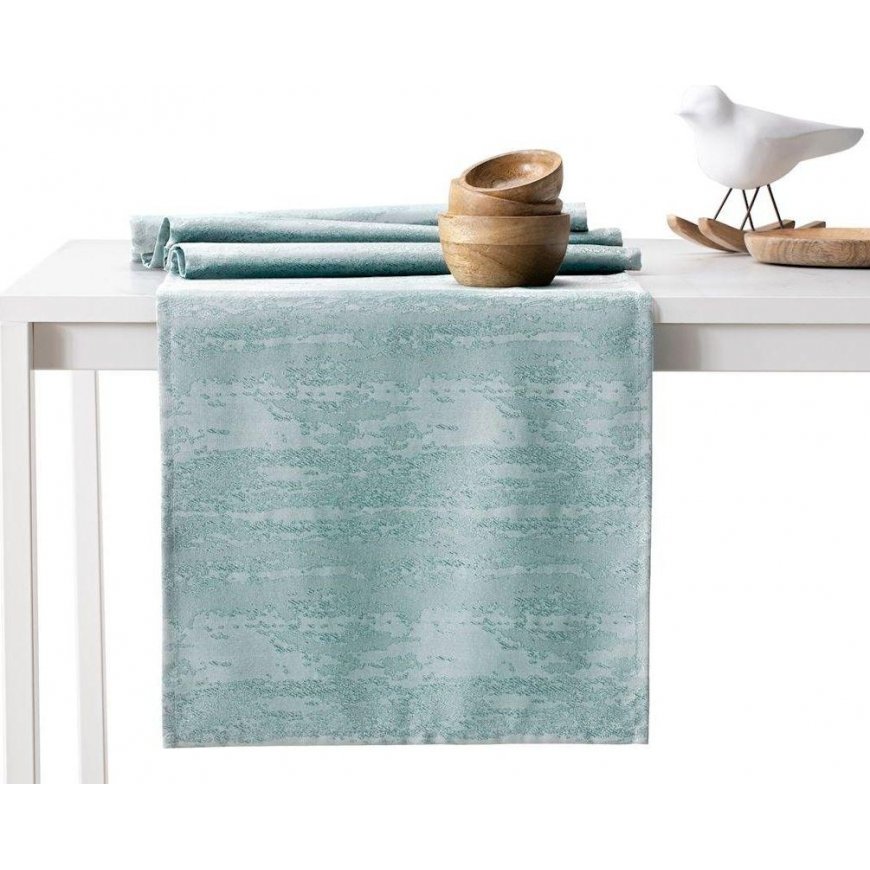 AmeliaHome Table runner AH VESTA HMD MINT 30X100