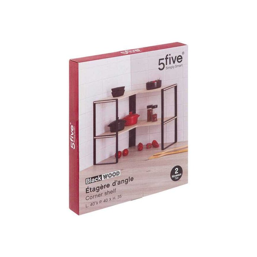 5five Simply Smart Corner Kitchen Shelf, 2 Tiers, 40 x 40 x 35 cm – 2