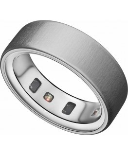 Oura Ring 4 älysormus, harjattu hopea, koko 7