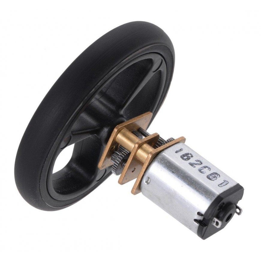 40x7mm wheels, black, Pololu 1452 – 4