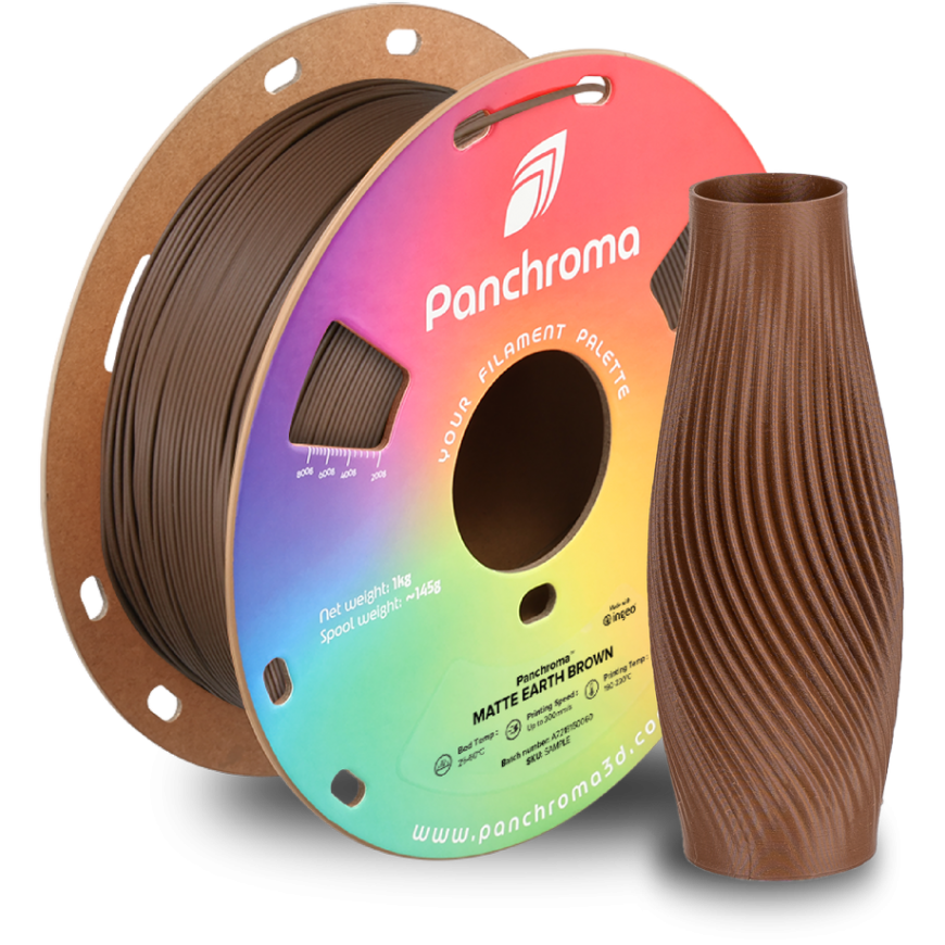 Polymaker Panchroma™ PLA Matte 1.75 mm 1kg - Earth Brown