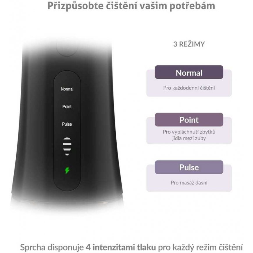 Hammasharja TrueLife AquaFloss Compact L100 Black - suuvesi – 2