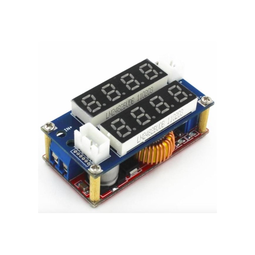 DC/DC voltage converter from 5V-30V to 0.8V-29V 5A + Volt/ampere (STEP DOWN)
