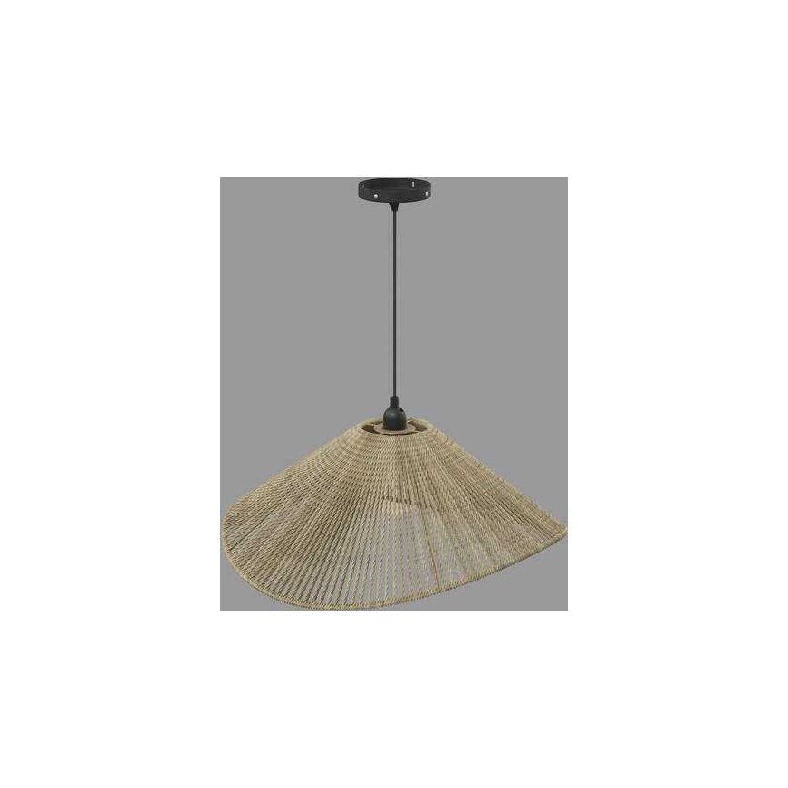 Atmosphera MYHA pendant lamp above the table, woven shade, 58 cm – 5