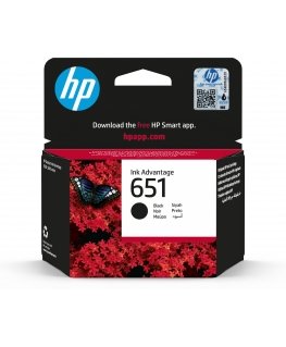 HP 651, Оригинальный струйный картридж Ink Advantage, Черный
