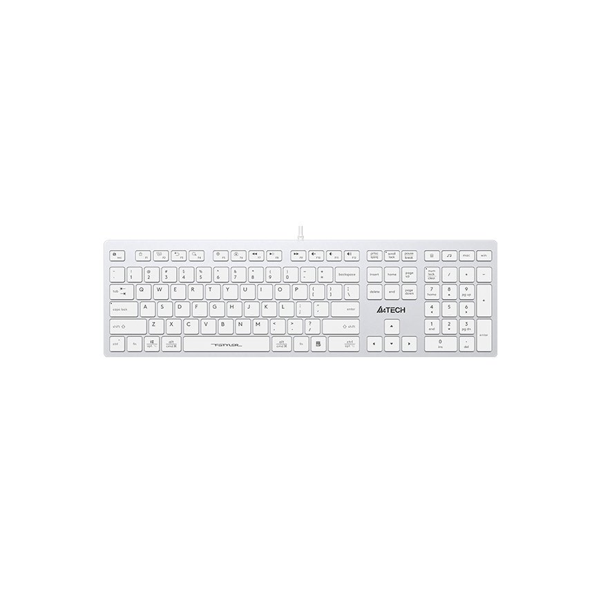 A4Tech Fstyler FX50 klaviatuur Kodu/kontor USB Valge