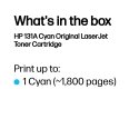 HP 131A, Оригинальный лазерный картридж LaserJet, Голубой HP 131A, Оригинальный лазерный картридж LaserJet, Голубой