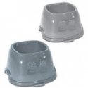 Feed bowl Break 11 0,4+0,4L 28x17x6cm assorted grey|blue Feed bowl Break 11 0,4+0,4L 28x17x6cm assorted grey|blue