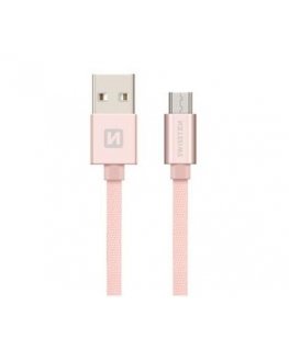 Swissten 71522105 USB-kaabel USB 2.0 0,2 m USB A Micro-USB B Pärlmutter