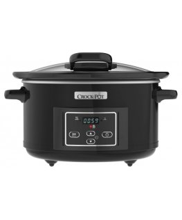 Crock-Pot CSC052X elektriskais lēnās gatavošanas katls 4,7 L Melns, Sudrabs