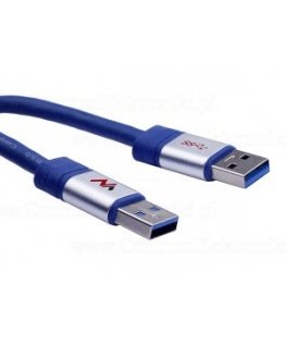 Maclean MCTV-606 USB kabelis USB 3.2 Gen 1 (3.1 Gen 1) 1,8 m USB A Mėlyna, Sidabras