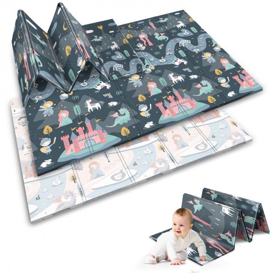 Educational double-sided foam mat 200x150x1cm Nukido