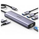 Ugreen 15598 jaotur USB 3.2 Gen 1 (3.1 Gen 1) Type-C 5000 Mbit/s Hõbe Ugreen 15598 jaotur USB 3.2 Gen 1 (3.1 Gen 1) Type-C 5000 Mbit/s Hõbe