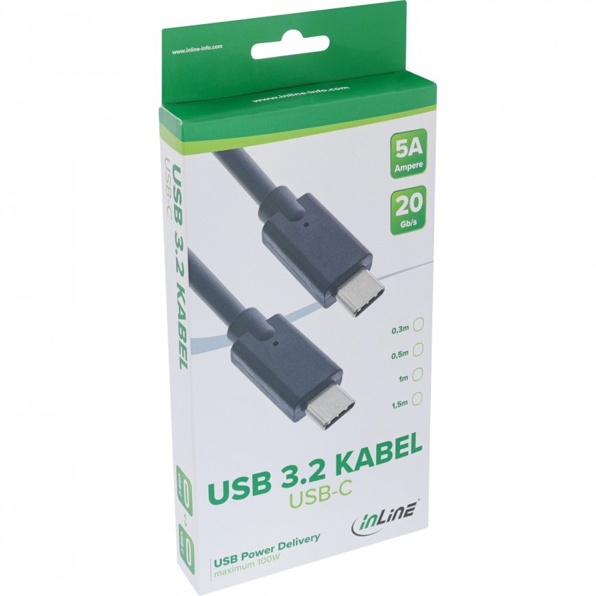 InLine 35704A USB кабель USB 3.2 Gen 2 (3.1 Gen 2) 1,5 m USB C Черный – 2