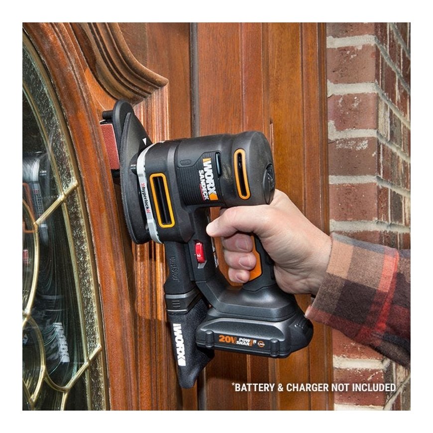 WORX WX820L.9 portable sander Disc sander 10000 RPM Black, Yellow – 3