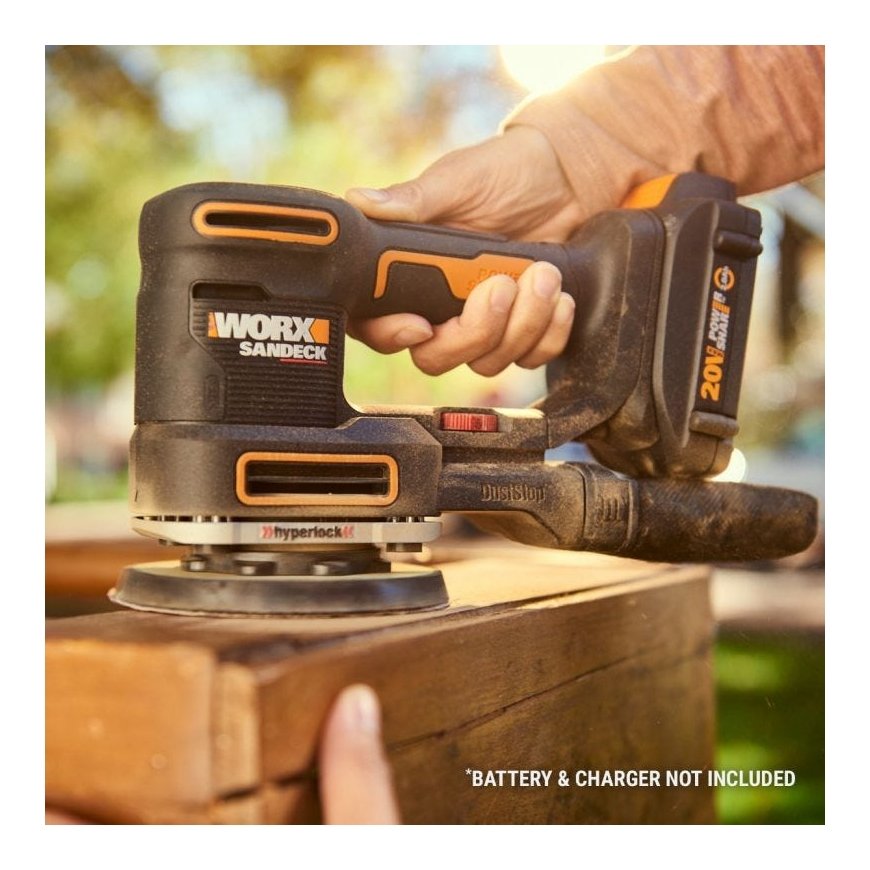 WORX WX820L.9 portable sander Disc sander 10000 RPM Black, Yellow – 5