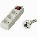 PremiumCord PP3K-03 удлинитель 3 m 3 розетка(и) Белый PremiumCord PP3K-03 удлинитель 3 m 3 розетка(и) Белый