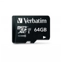 Verbatim Pro 64 GB MicroSDXC UHS Klases 10 Verbatim Pro 64 GB MicroSDXC UHS Klases 10