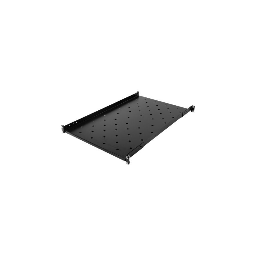 Deltaco Toten, fast hylla med 19 monteringsfästen Rack shelf