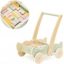 Dėlionė Viga Toys Medinis stumdukas su kaladėlėmis vaikams